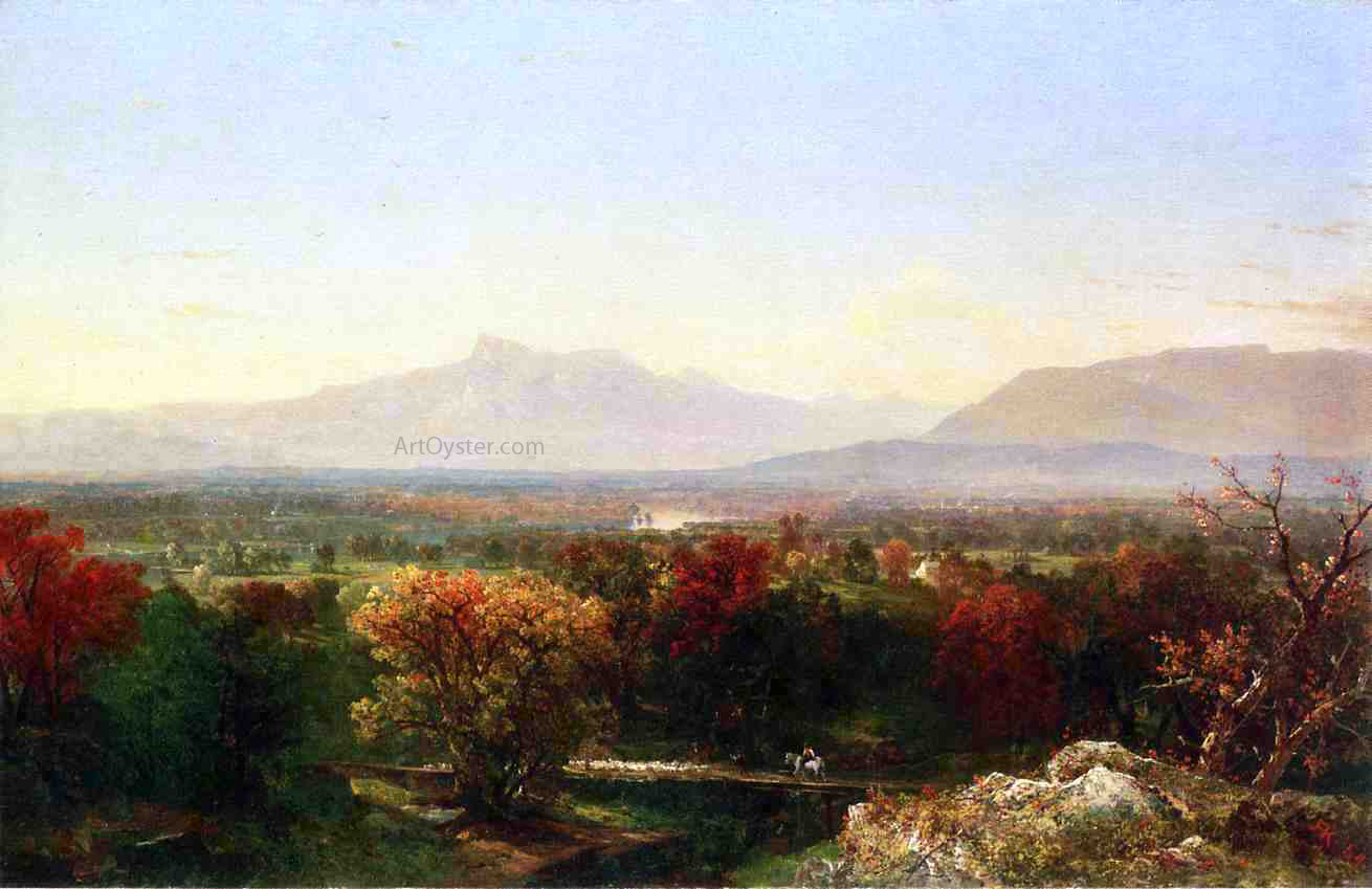 John Frederick Kensett October Day in the White Mountains - Hand Painted Oil Painting