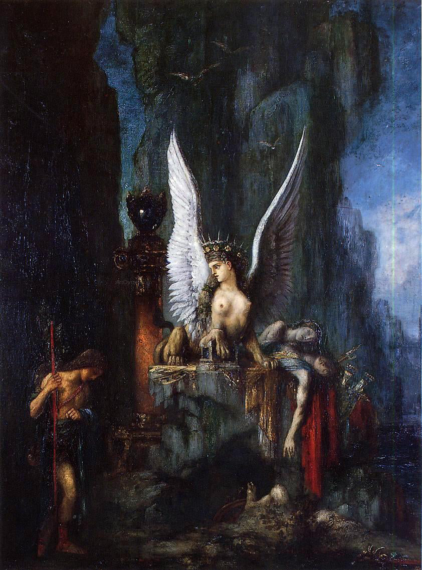 Gustave Moreau Oedipus Wanderer - Hand Painted Oil Painting