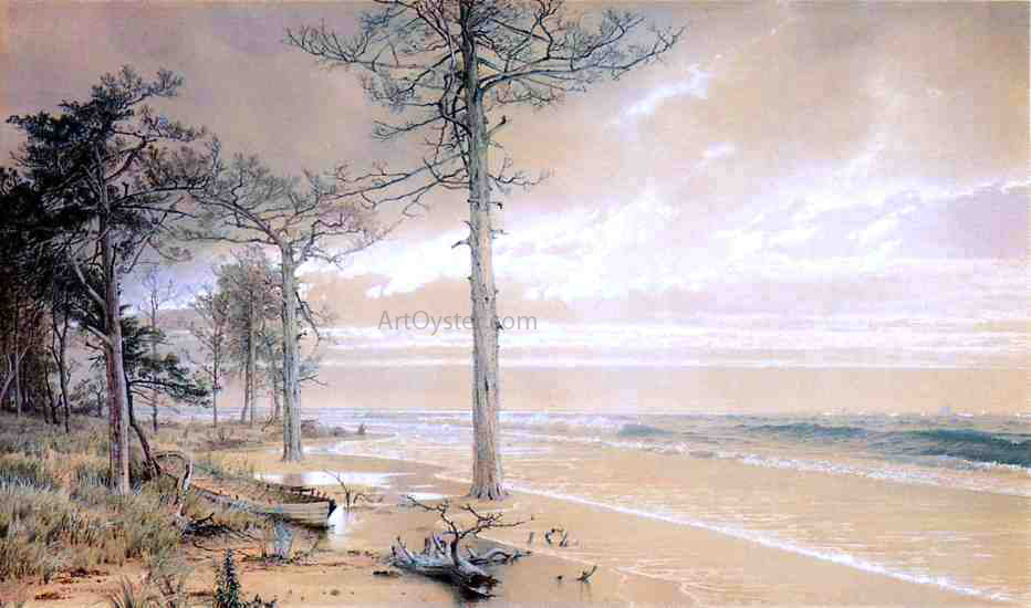 William Trost Richards Off Atlantic City - Hand Painted Oil Painting
