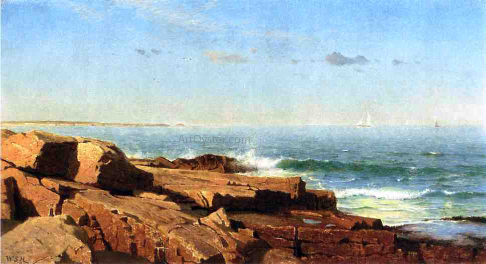 William Stanley Haseltine Off Newport - Hand Painted Oil Painting