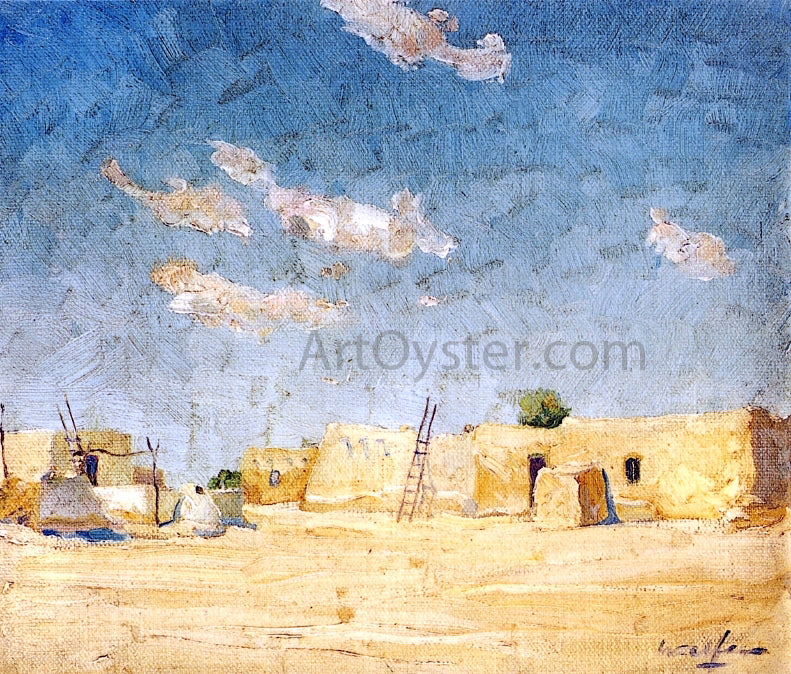 Walter Ufer Off the Plaza - Hand Painted Oil Painting