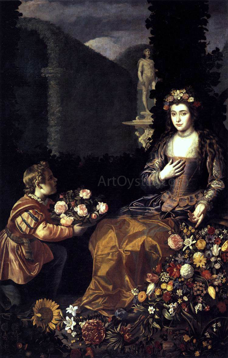 Juan Van der Hamen Offering to Flora - Hand Painted Oil Painting