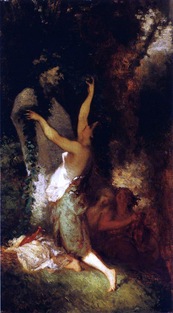 Jean-Francois Millet Offering to Pan - Hand Painted Oil Painting