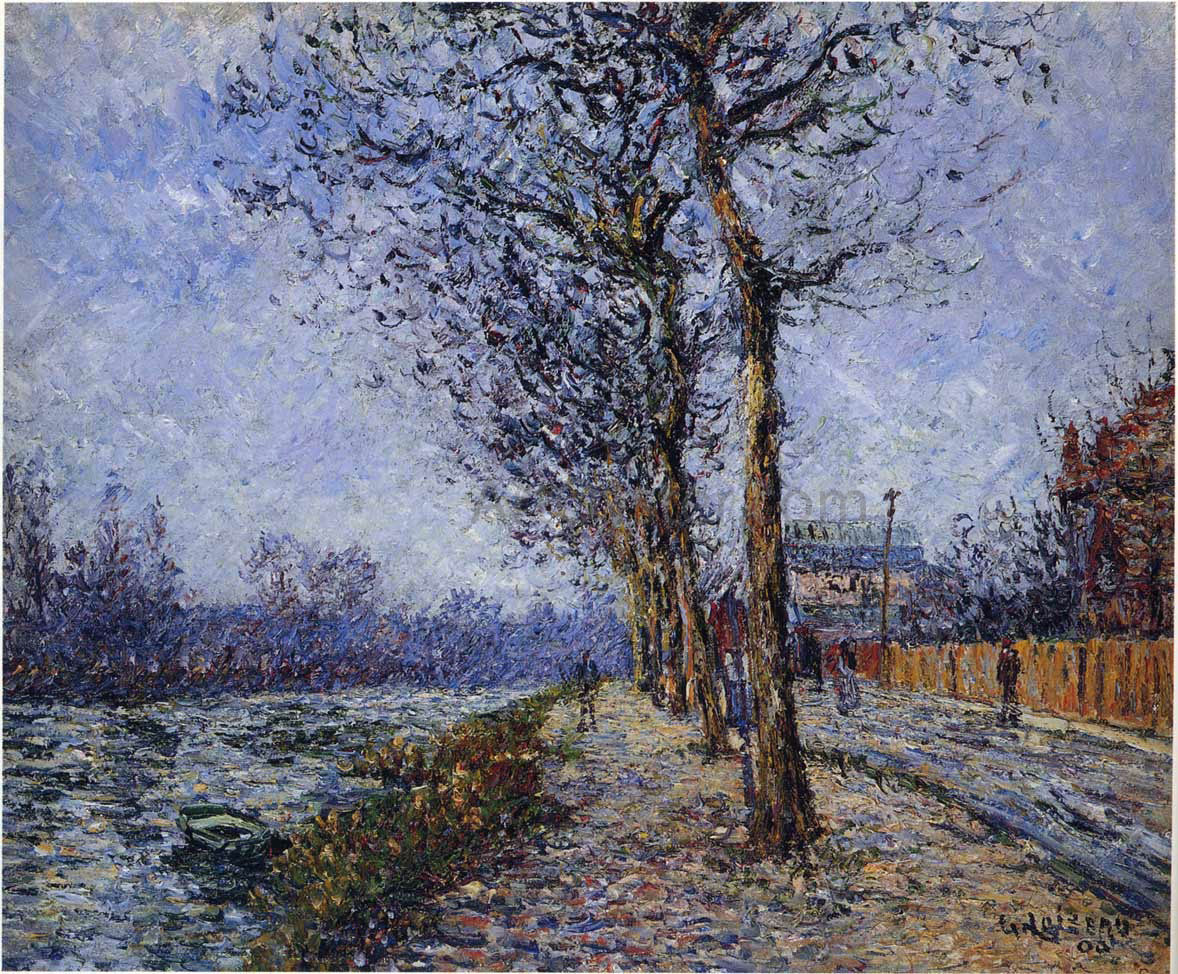 Gustave Loiseau Oise at Pontoise - Hand Painted Oil Painting
