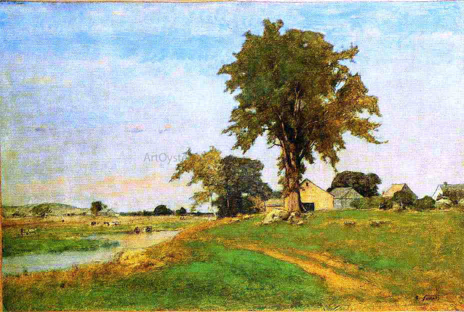  George Inness Old Elm at Medfield - Hand Painted Oil Painting