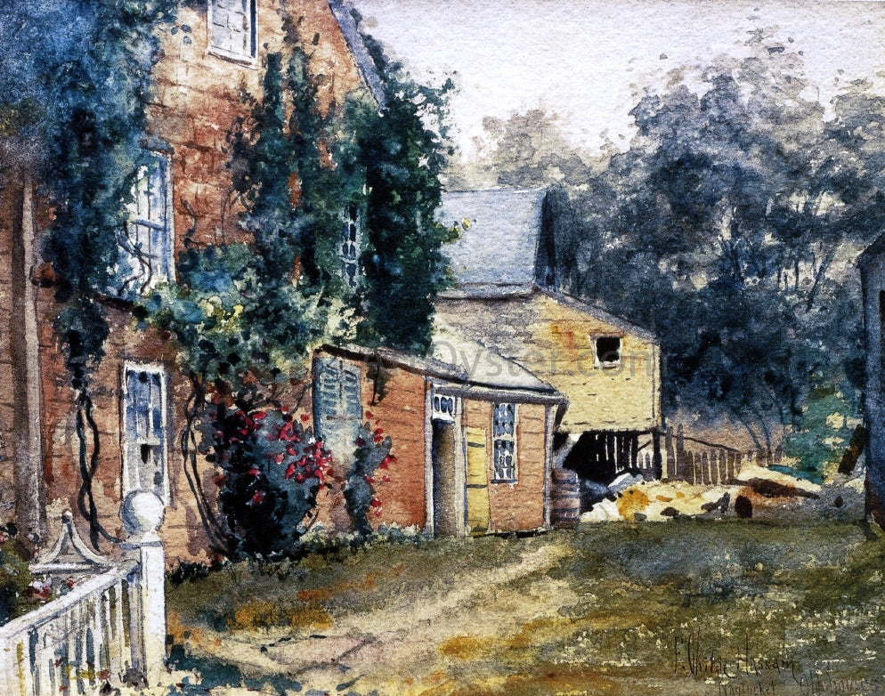 Frederick Childe Hassam Old House, Nantucket - Hand Painted Oil Painting