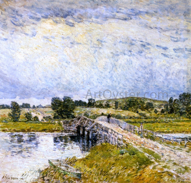 Frederick Childe Hassam Old Lyme Bridge - Hand Painted Oil Painting