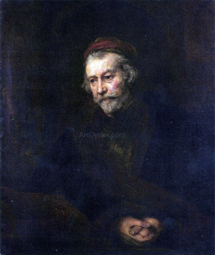 Rembrandt Van Rijn Old Man Dressed as Saint Paul - Hand Painted Oil Painting