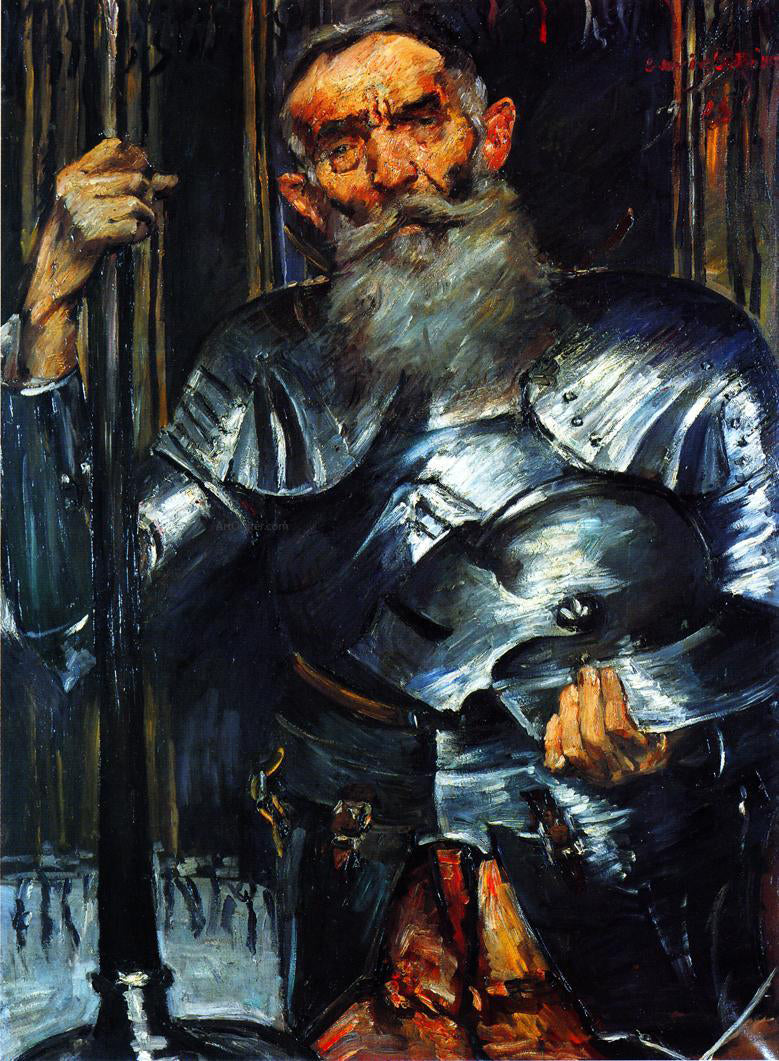 Lovis Corinth Old Man in Armour - Hand Painted Oil Painting