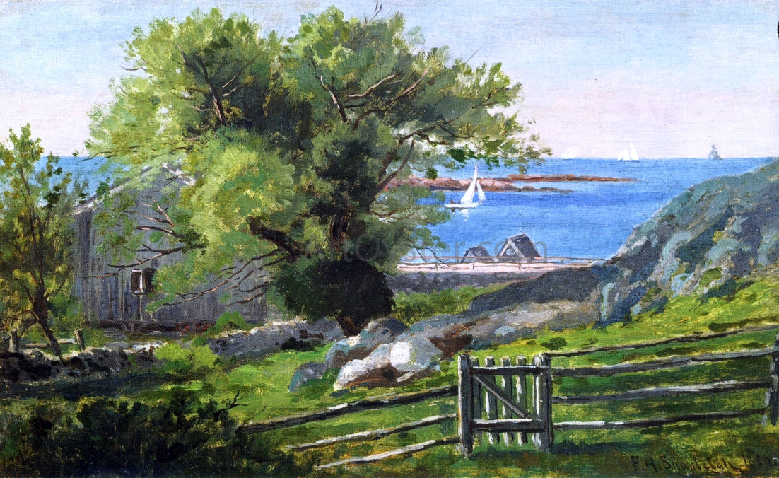 Frank Henry Shapleigh Old Willow at Cohasset, MA., 1880 - Hand Painted Oil Painting
