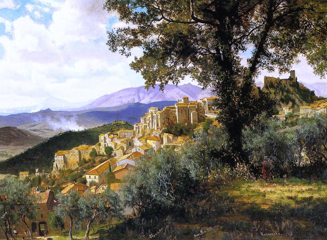 Albert Bierstadt Olevano - Hand Painted Oil Painting