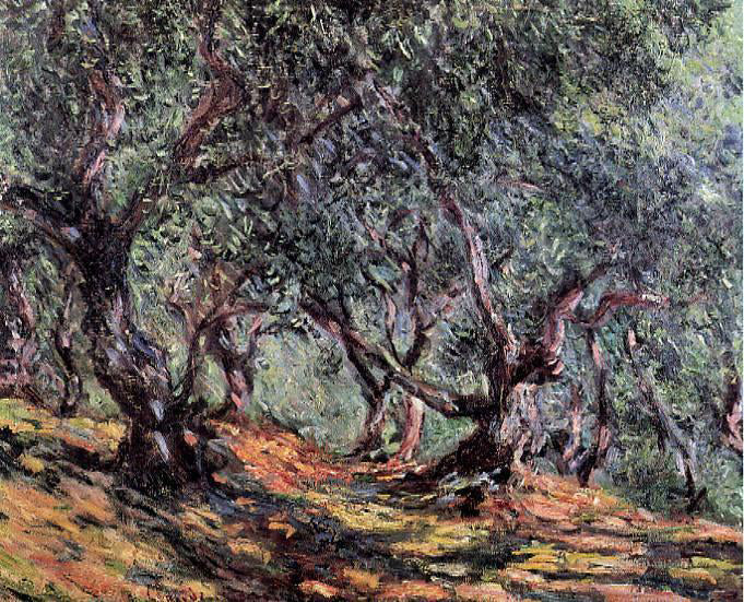 Claude Oscar Monet Olive Trees in Bordighera - Hand Painted Oil Painting