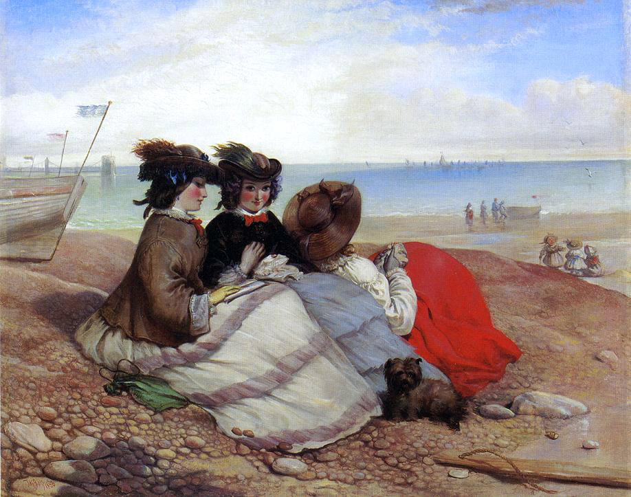 Thomas Musgrove Joy On Brighton Beach - Hand Painted Oil Painting