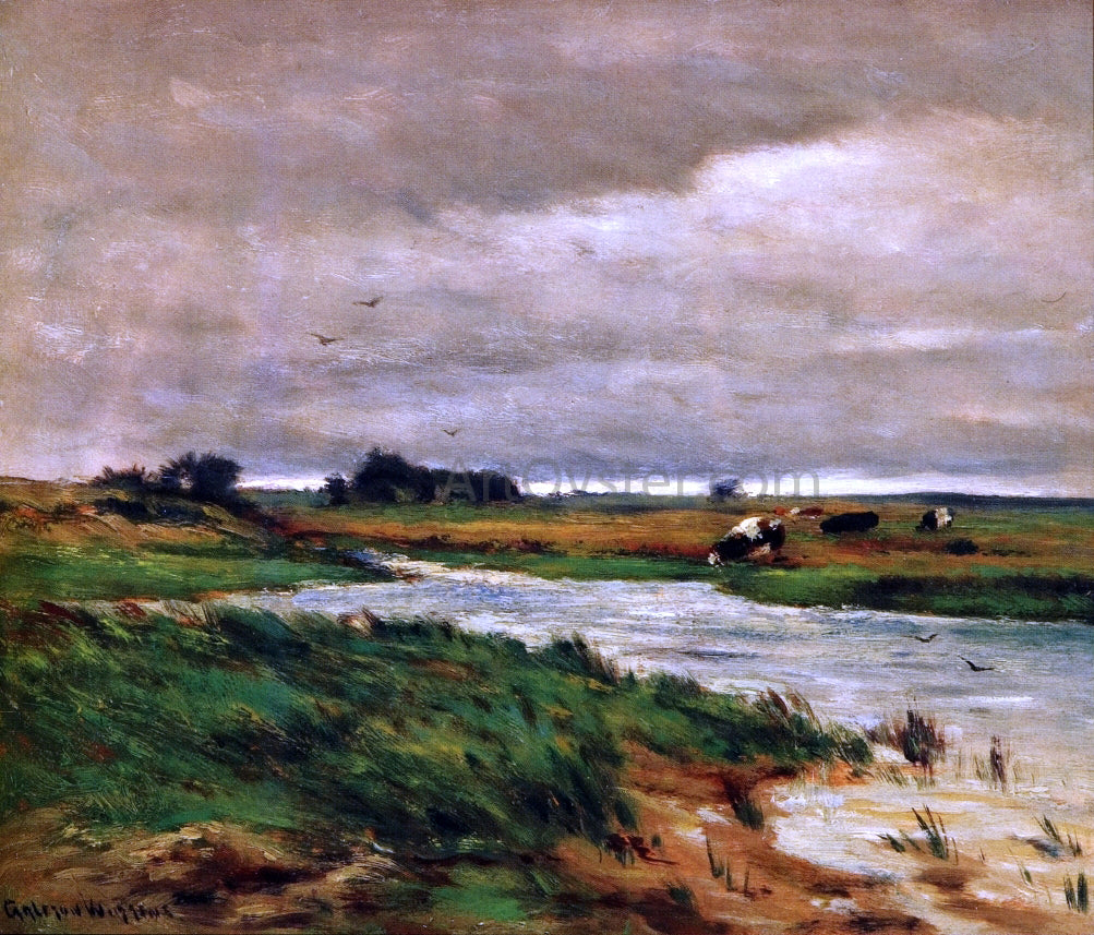 John Carleton Wiggins On Long Island Sound near Shelter Island - Hand Painted Oil Painting