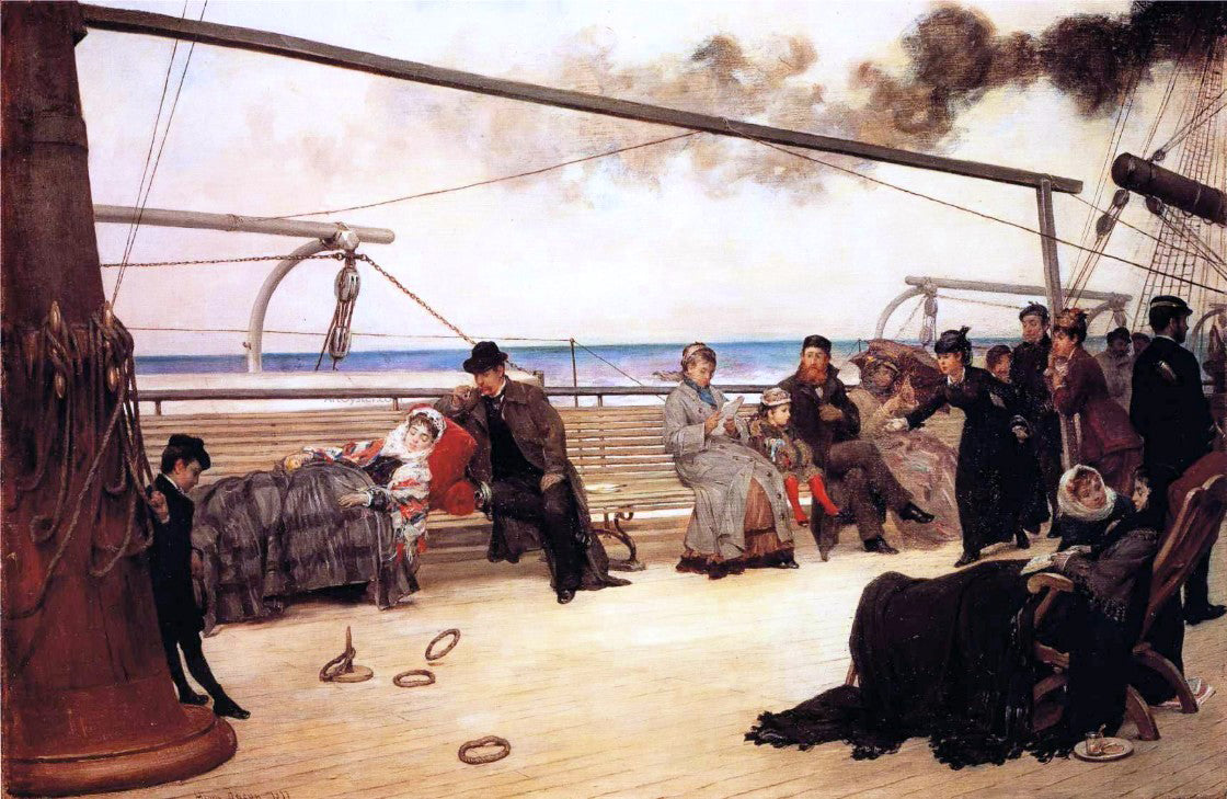 Henry Bacon On Shipboard - Hand Painted Oil Painting