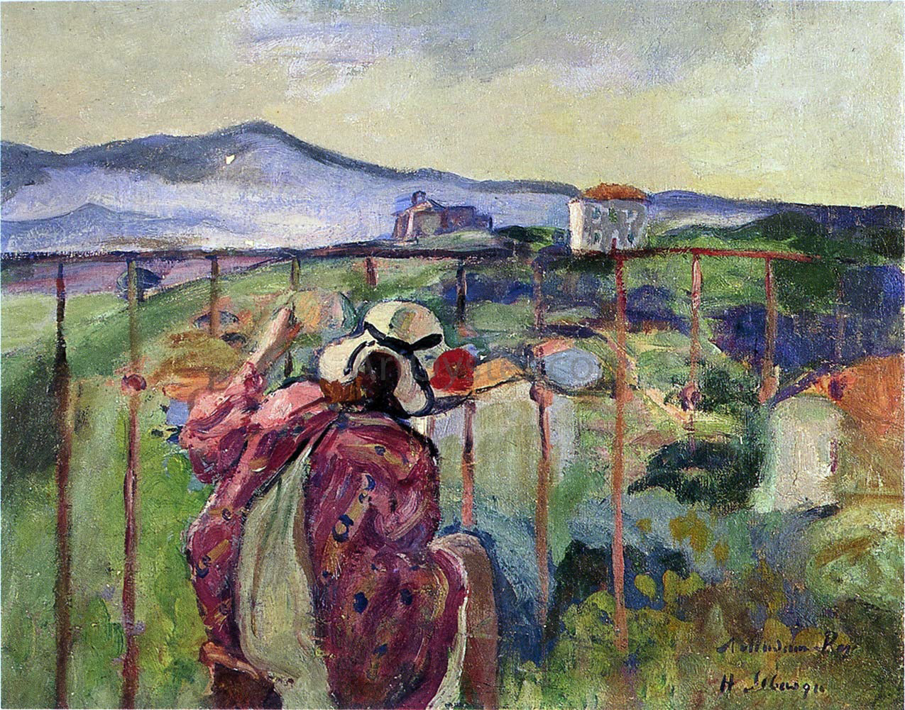 Henri Lebasque On the Balcony - Hand Painted Oil Painting