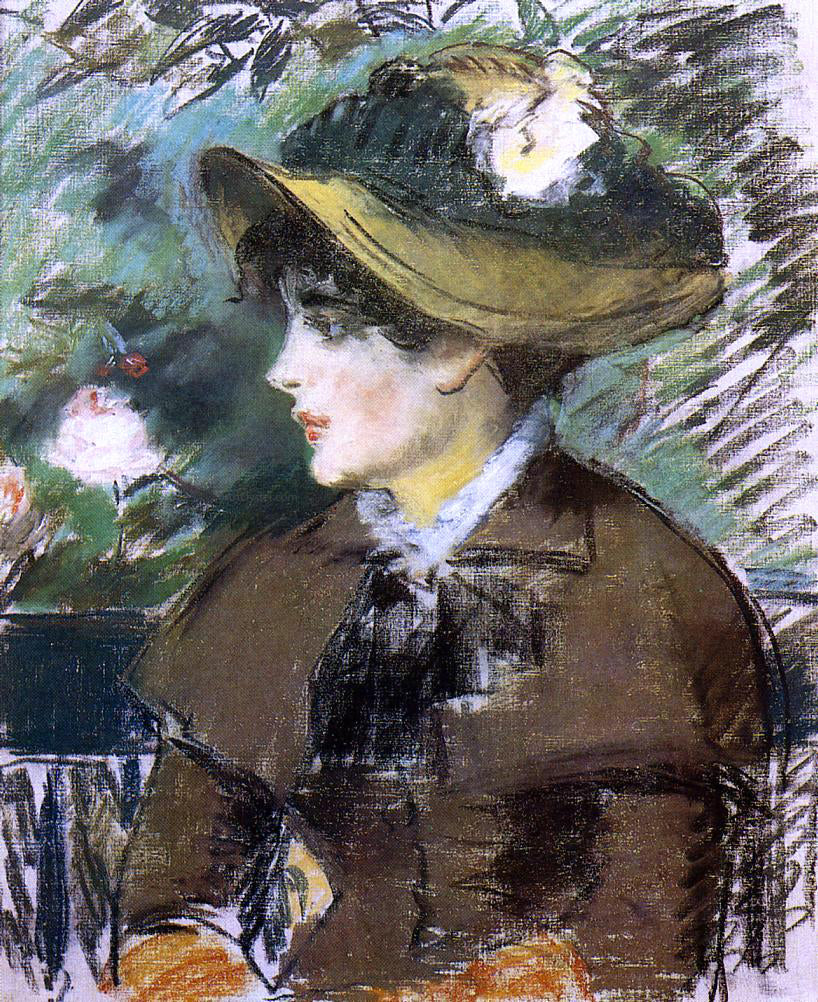 Edouard Manet On the Bench - Hand Painted Oil Painting