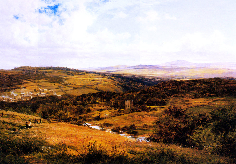 Benjamin Williams Leader On the Borders of Dartmoor - Hand Painted Oil Painting