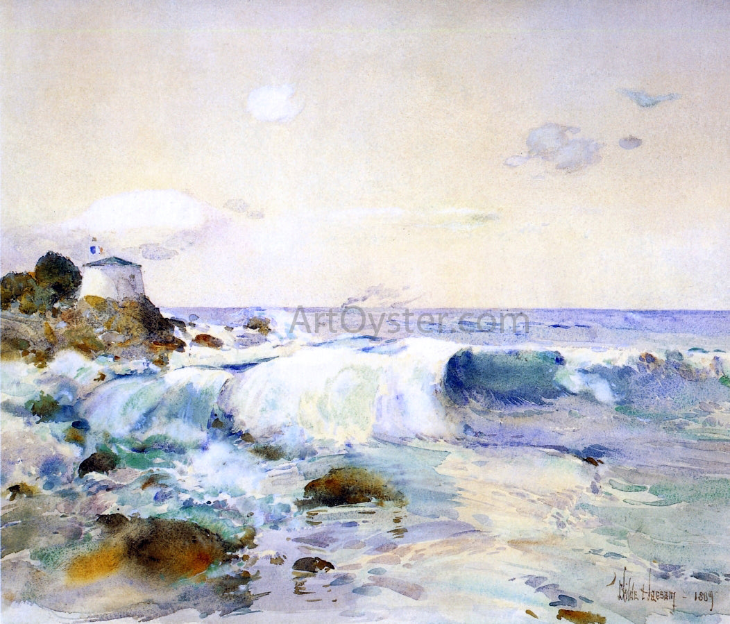 Frederick Childe Hassam On the Brittany Coast - Hand Painted Oil Painting