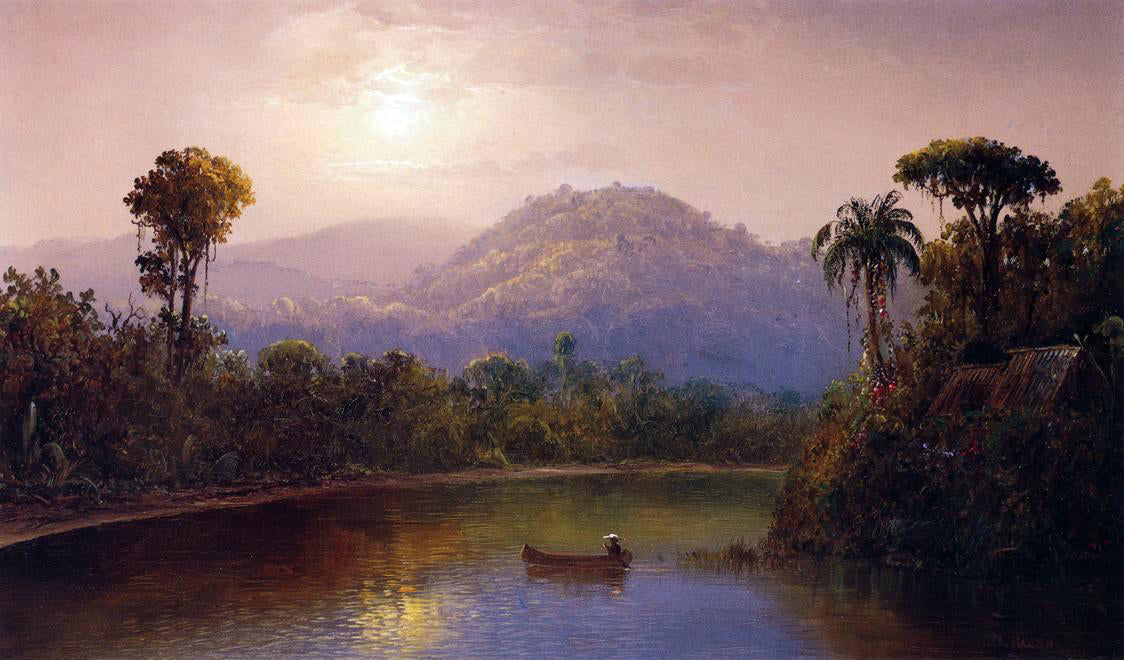 Norton Bush On the Chagres River - Hand Painted Oil Painting