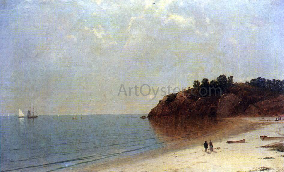 John Frederick Kensett On the Coast - Hand Painted Oil Painting