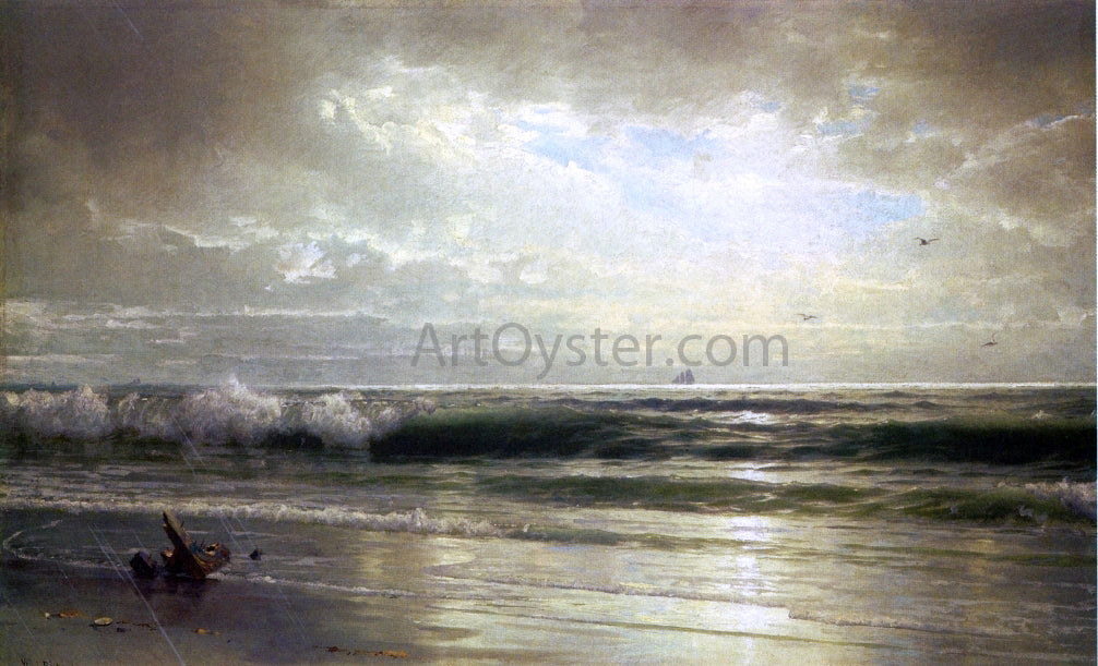 William Trost Richards On the Coast of New Jersey - Hand Painted Oil Painting