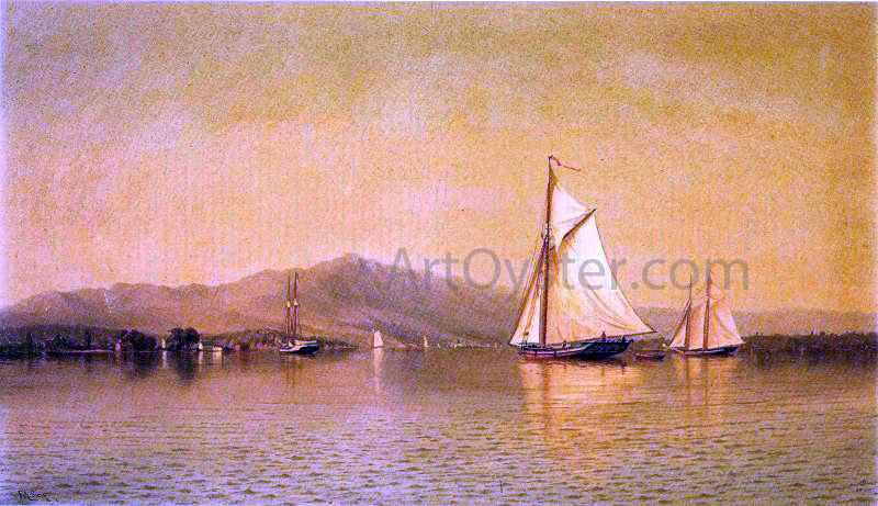  Francis A Silva On the Hudson near Haverstraw - Hand Painted Oil Painting
