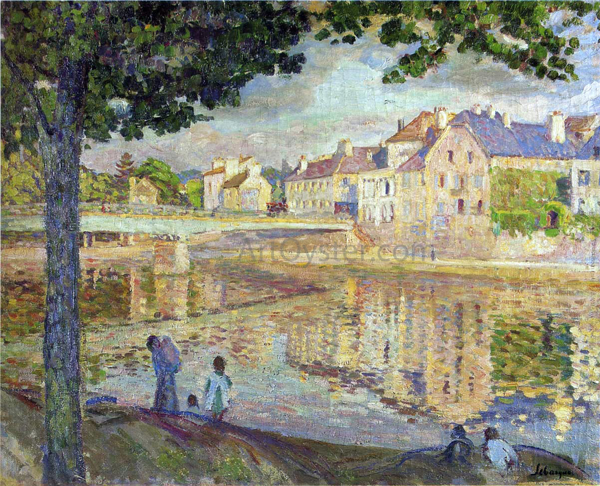 Henri Lebasque On the Marne River - Hand Painted Oil Painting