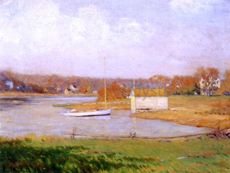 Leonard Ochtman On the Mianus River - Hand Painted Oil Painting