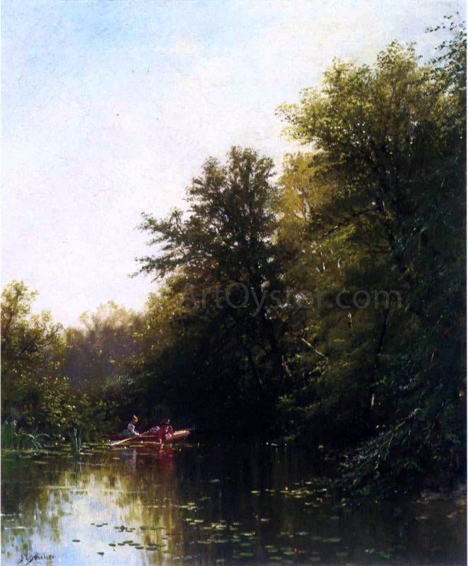  Alfred Thompson Bricher On the Mill Stream - Hand Painted Oil Painting