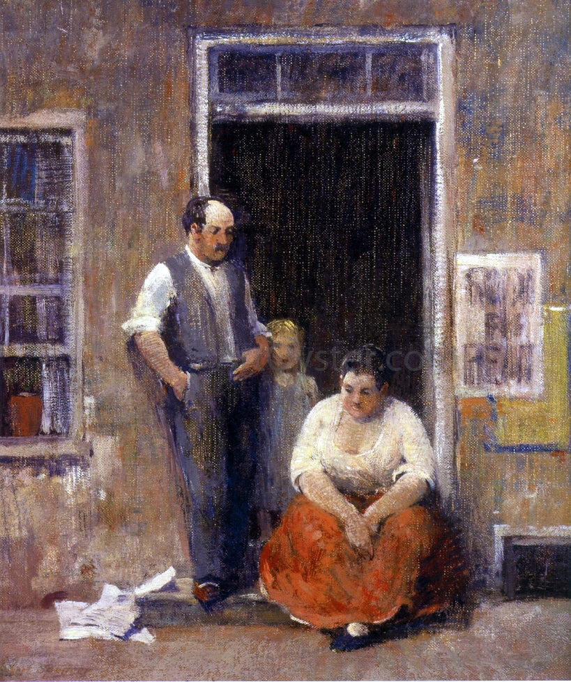 Robert Spencer On the Quai - Hand Painted Oil Painting