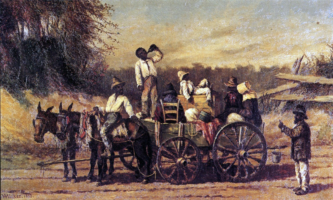 William Aiken Walker On the Road to Natchez - Hand Painted Oil Painting