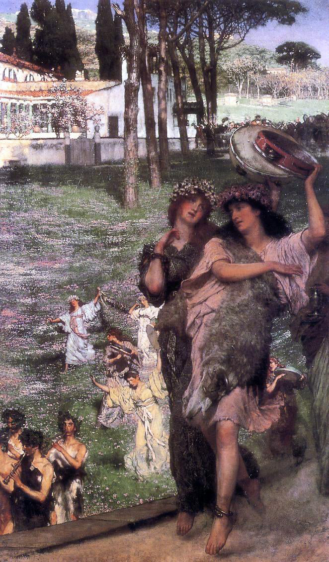 Sir Lawrence Alma-Tadema On the Road to the Temple of Ceres - Hand Painted Oil Painting
