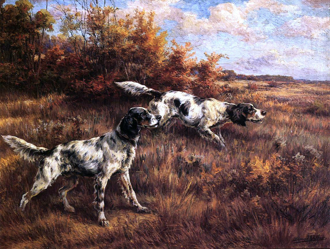 Edmond H Osthaus On the Scent - Hand Painted Oil Painting