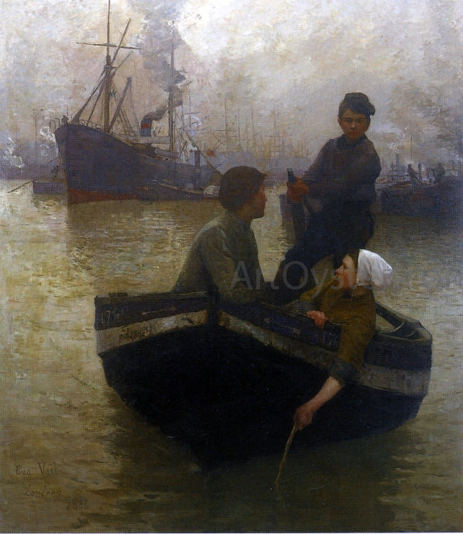  Eugene Lawrence Vail On the Thames - Hand Painted Oil Painting