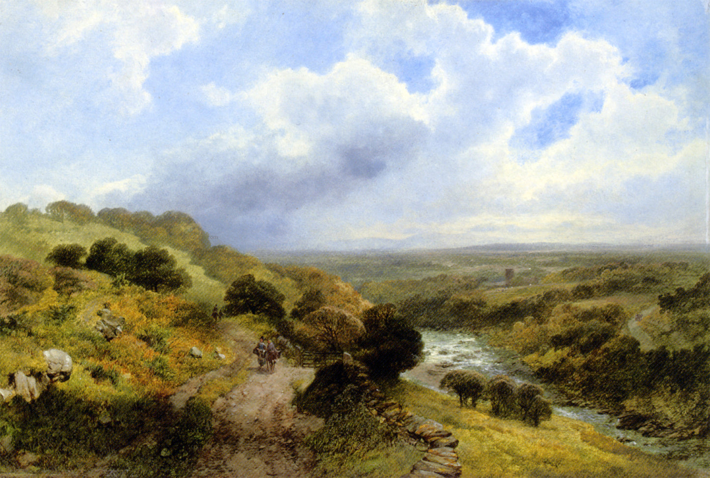 James Peel On the Tweed near Norham - Hand Painted Oil Painting