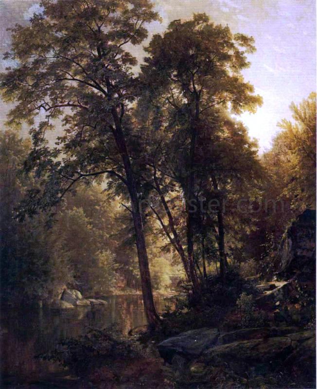  William Trost Richards On the Wissahickon - Hand Painted Oil Painting