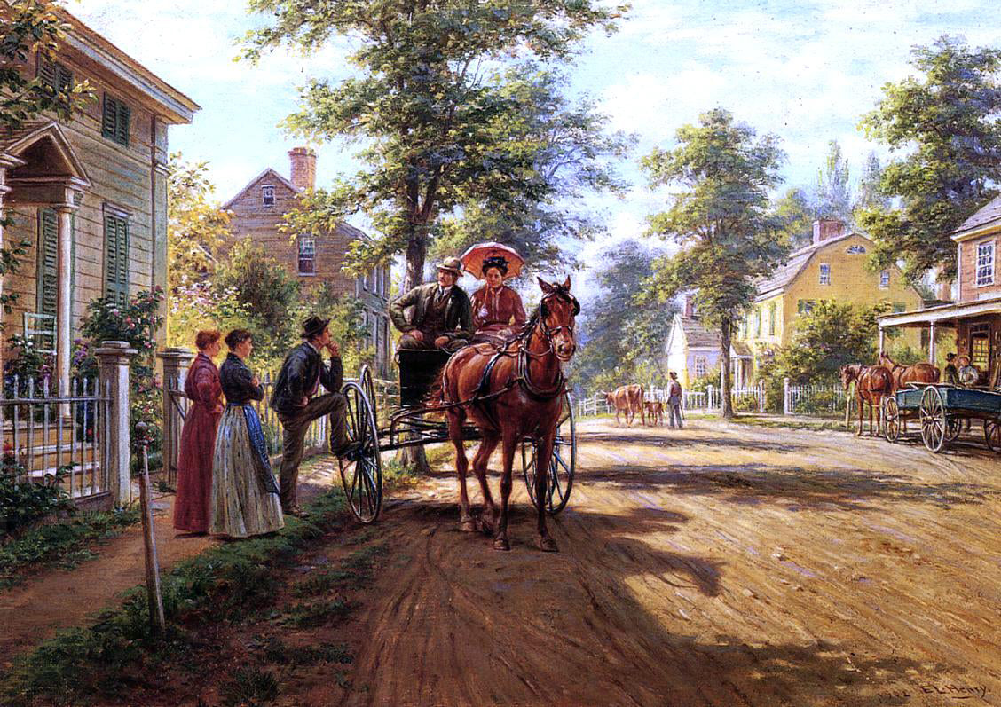 Edward Lamson Henry One Sunday Afternoon - Hand Painted Oil Painting