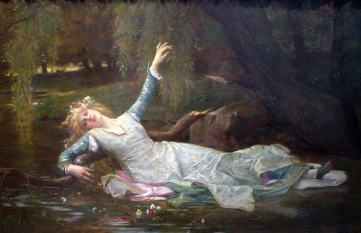 Alexandre Cabanel Ophelia - Hand Painted Oil Painting