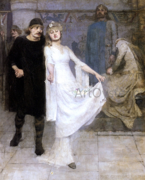 Maurice William Greiffenhagen Ophelia and Laertes - Hand Painted Oil Painting