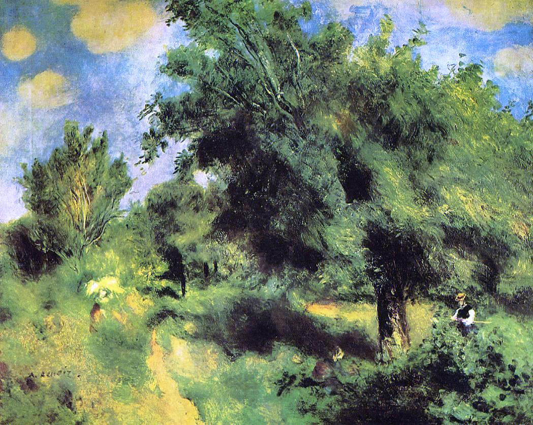  Pierre Auguste Renoir Orchard at Louveciennes -  the English Pear Tree - Hand Painted Oil Painting