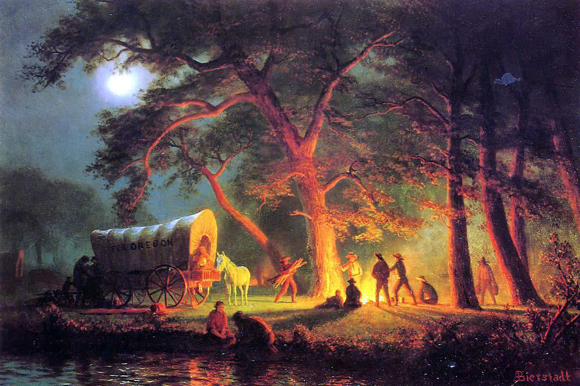Albert Bierstadt Oregon Trail - Hand Painted Oil Painting