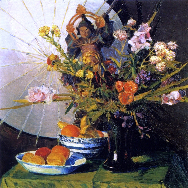 Sigurd Skou Oriental Still Life - Hand Painted Oil Painting