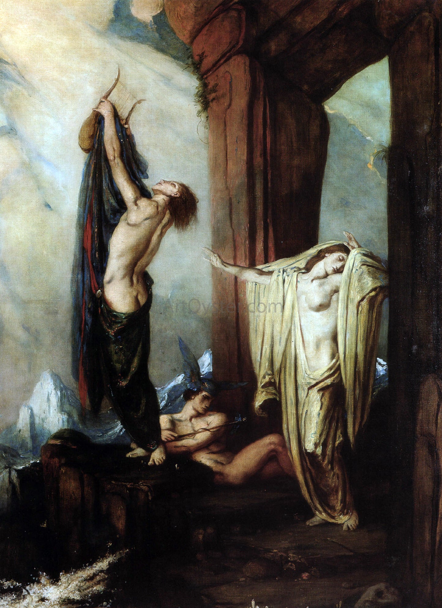 Charles De Sousy Ricketts Orpheus and Eurydice - Hand Painted Oil Painting