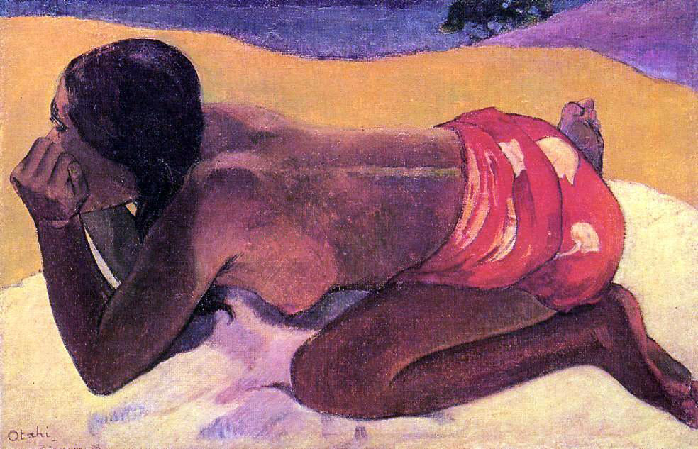 Paul Gauguin Otahi (also known as Alone) - Hand Painted Oil Painting