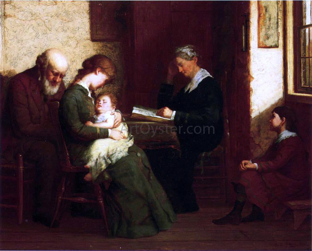 George Henry Story Our Father Who Art in Heaven - Hand Painted Oil Painting