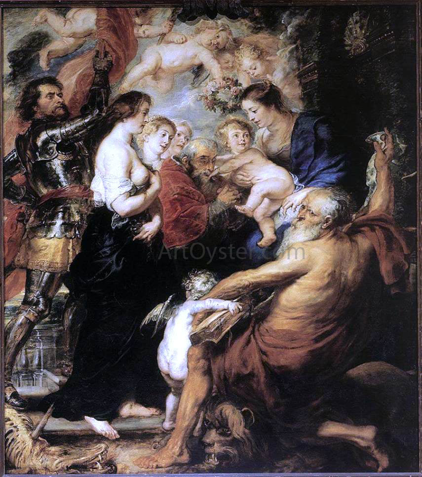  Peter Paul Rubens Our Lady with the Saints - Hand Painted Oil Painting