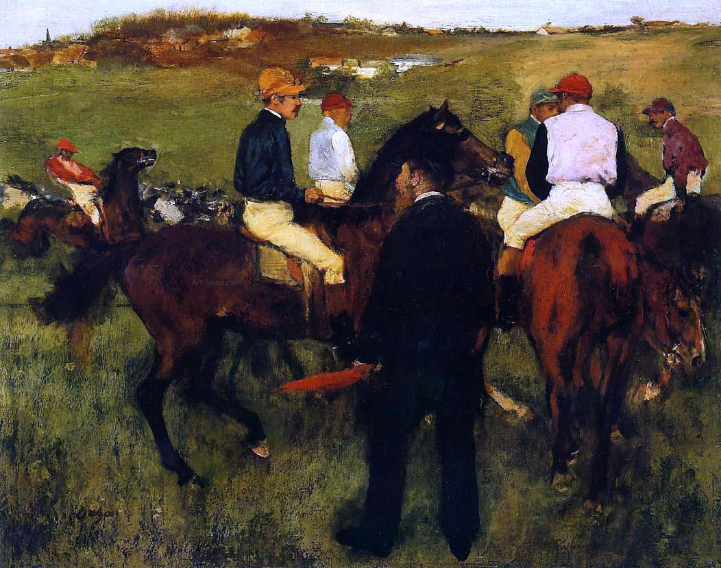 Edgar Degas Out of the Paddock - Hand Painted Oil Painting