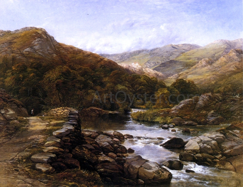 Thomas Creswick Over the Hills and Far Away - Hand Painted Oil Painting