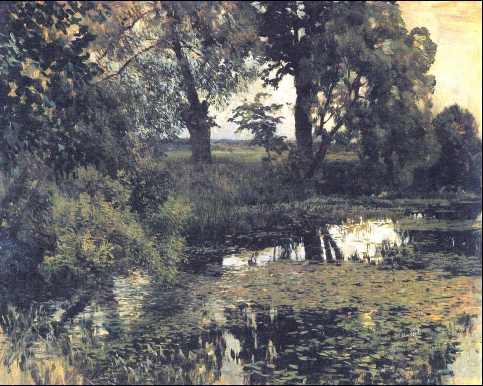  Isaac Ilich Levitan Overgrown Pond - Hand Painted Oil Painting